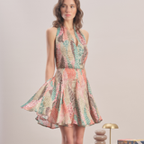 Jardin - Satin Mini Dress