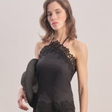 Midnight Bloom - Embroidered Top