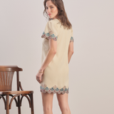 Oyster - Embroidered Mini Dress