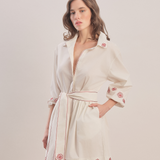 Rosewood - Embroidered Mini Shirt Dress