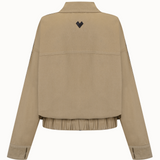 Urban - Leather Trimmed Bomber Jacket