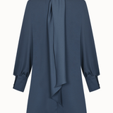 Draped Satin Mini Dress