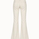 Flared High Rise Ecru Jeans