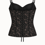 Black Lace Corset Bustier