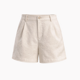 Soft Rose - Embroidered Cotton Shorts