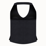 Satin Halter Neck Vest